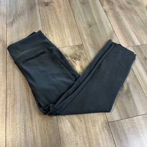Athleta Hybrid  Zipper Pockets Athleisure Gray Pants‎ Women Medium Bin E-101
